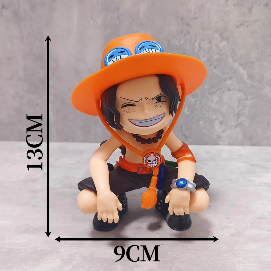 Anime-Zubehörserie ONE PIECE Luffy Solon Sanji Q-Version Sitzende Figur Kindermodell Spielzeug Geschenk Sammlerstück – Detail 10