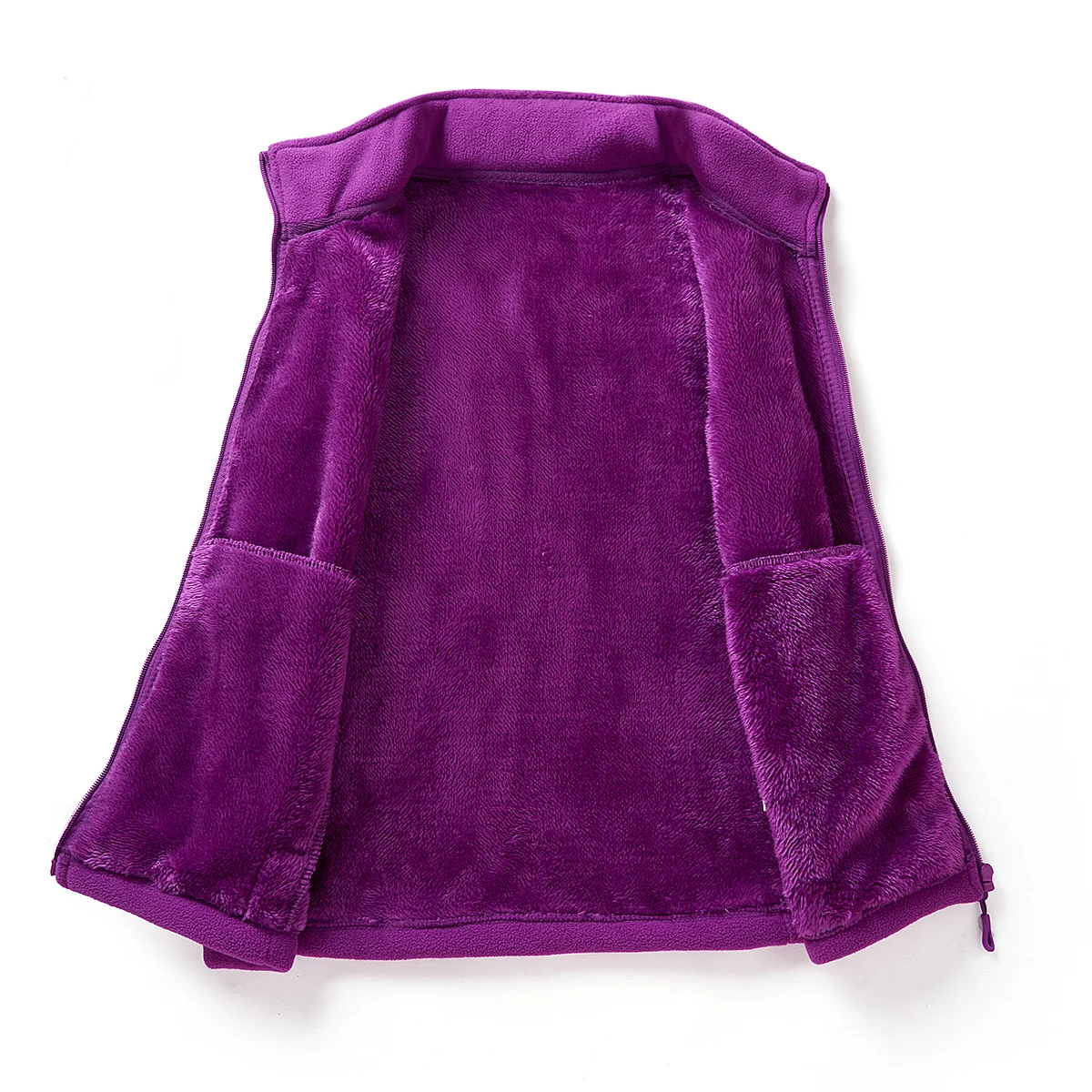 Autumn Winter Polar Fleece Vest Women's Windproof Outdoor Warm Sleeveless  Coat 2025 Plush Stand Collar Casual Waistcoat image 6
