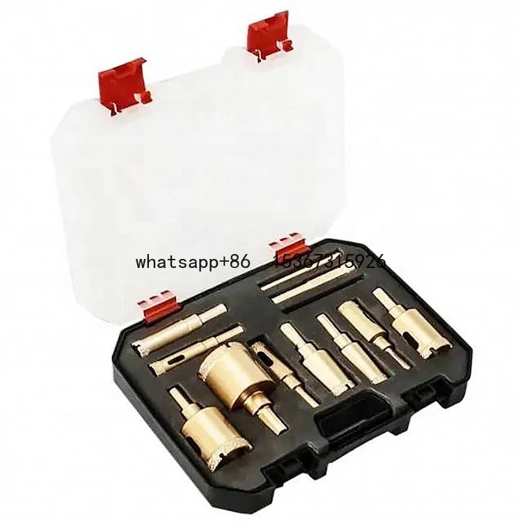 

High efficiency 12pcs brazed hole saw set for ceramic tile