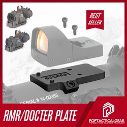 Placa de montaje táctica apta para Elcan DR 1-4x/1,5-6x RMR/Docter, mira de punto rojo