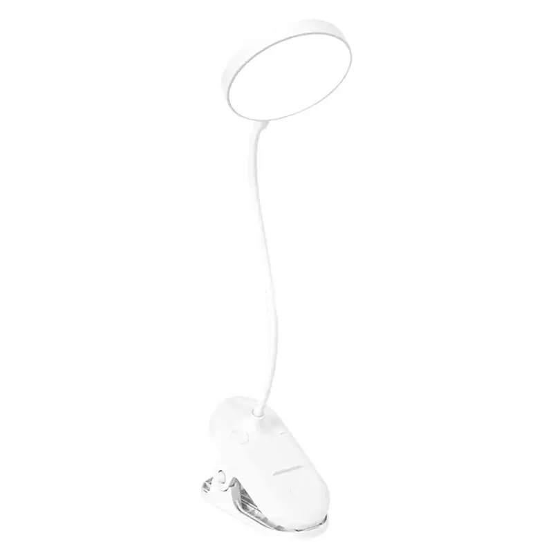B23B LED Desk Lamp Study Stand Read Lamp USB Rechargeable Eye Protection Night Light With Folding Clamp Touch Portable Light