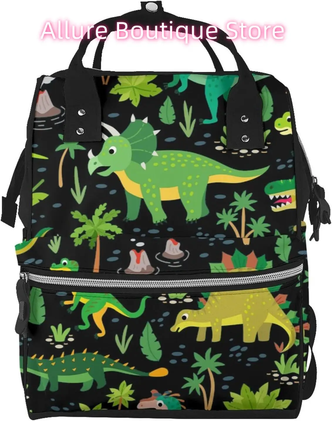 Cute Cartoon Dinosaur Diaper Bag Backpack for Women Large Capacity Nappy Bag Multifunction Waterproof Mummy Backpacks for Mom Da