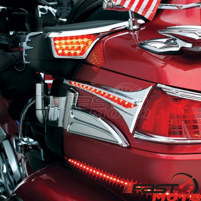 Passenger Armrest Trims LED Light Accents Driving Lights Running Lamp For Honda Gold Wing GL1800 Audio Comfort Airbag GL1800AD - Image 6