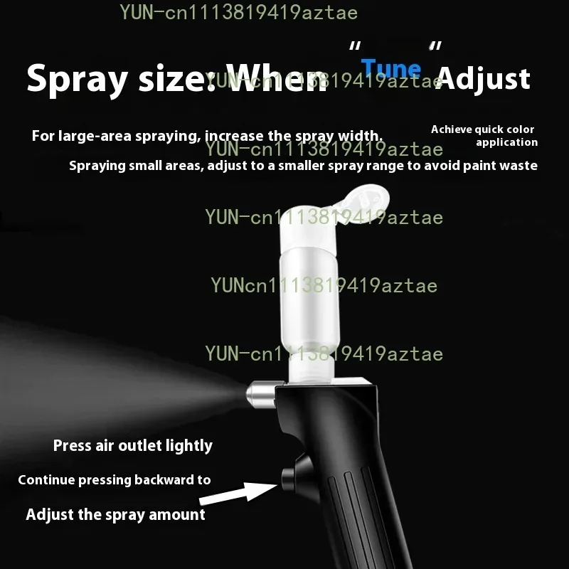 No‑Clean Airbrush Kit Rechargeable Portable Spray Gun Tattoo Ink Paint 4 Spray Modules 2X0.3mm 2X0.5mm