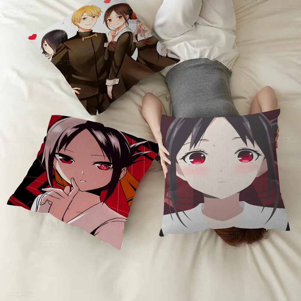 

Kaguya Sama Love Is War Pillow Anime Pillow Sofa Bed Head Pillow Cover Cushion Cover 45x45 Cm Fashion