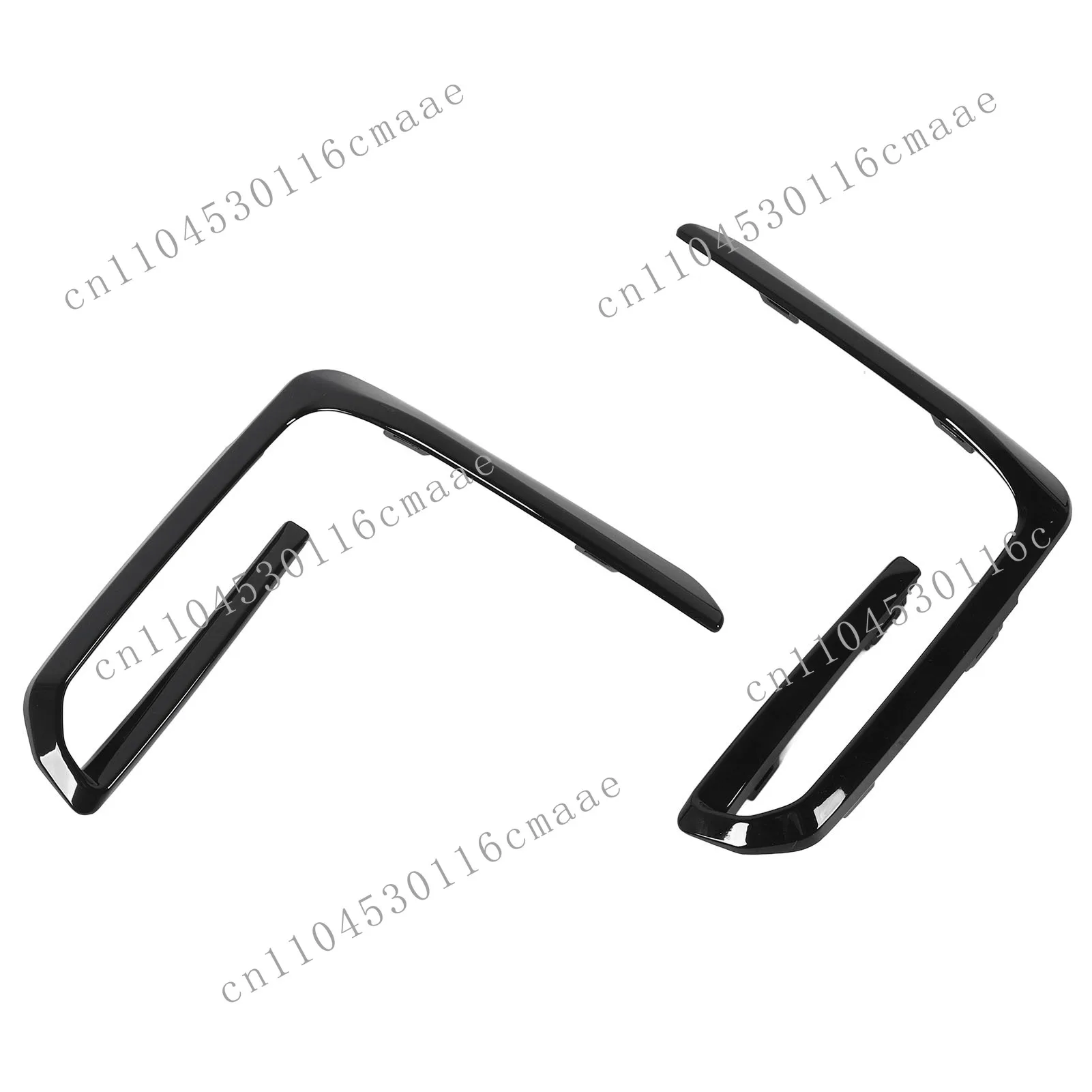 A New Pair of Front Bumper Fog Light Grille Decorative Covers, Left and Right  Shapes