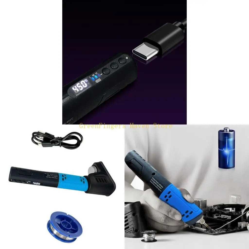 

F68D Convenient Wireless Soldering Iron Vertical Stand Design Quick Heat Up Technology