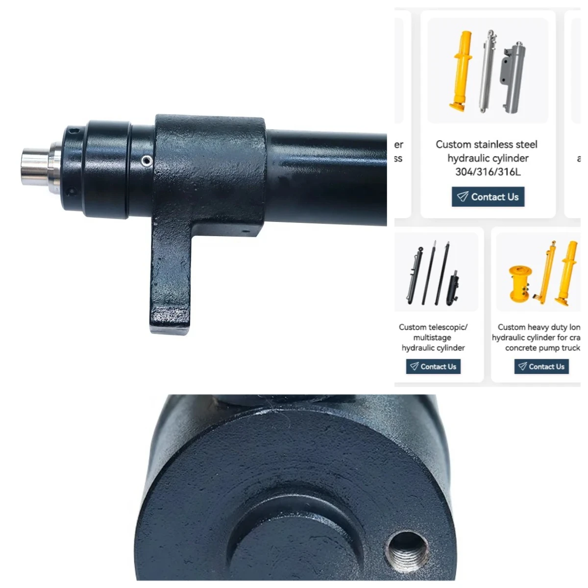 China Factory Sale Hebe-Hydraulikzylinder, einfachwirkender hydraulischer Kolbenzylinder