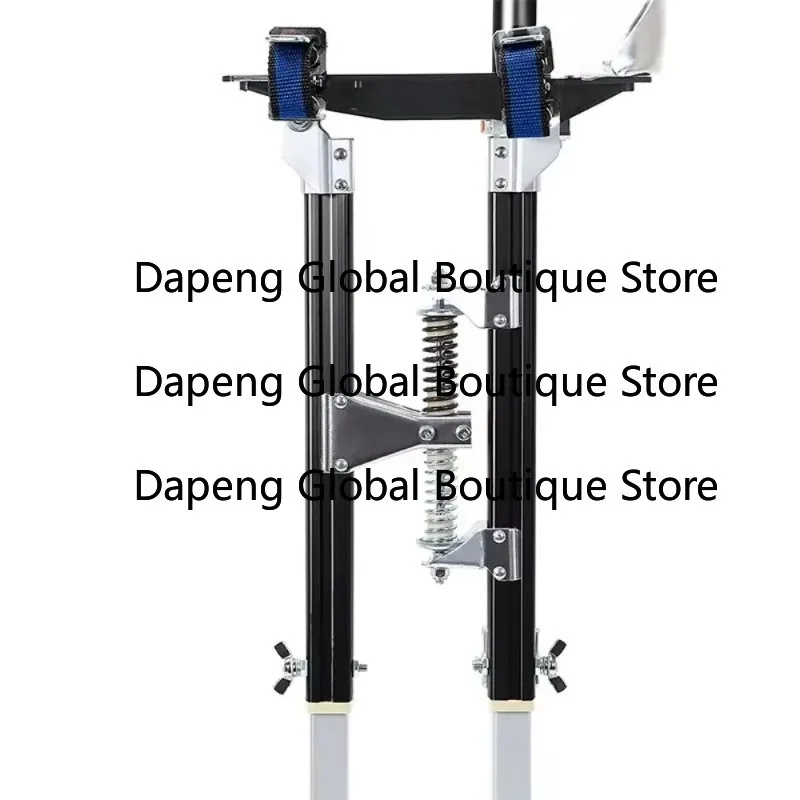 Adjustable Aluminum Height Support Stand Painting Wall Cleaning Maintenance Height Raising Tool With Black Fittings