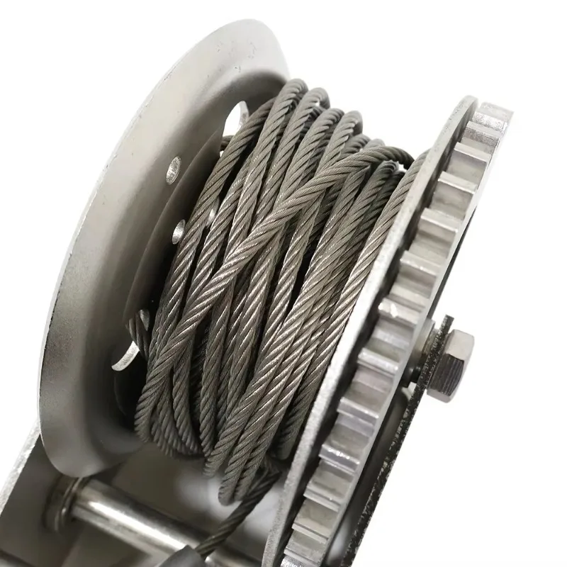 Winch Manufacturer Stainless Steel Brake Manual Car Hand Winch Traction Boat