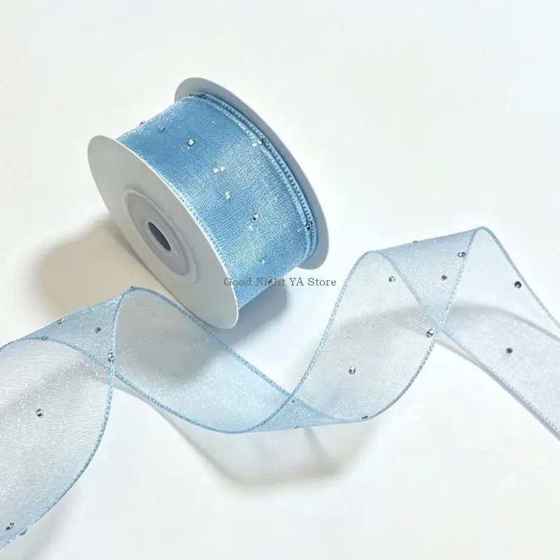  Sparkling Ribbon 10Yard Mesh Ribbon for Wedding Decors Gift Wrap and Party Favor