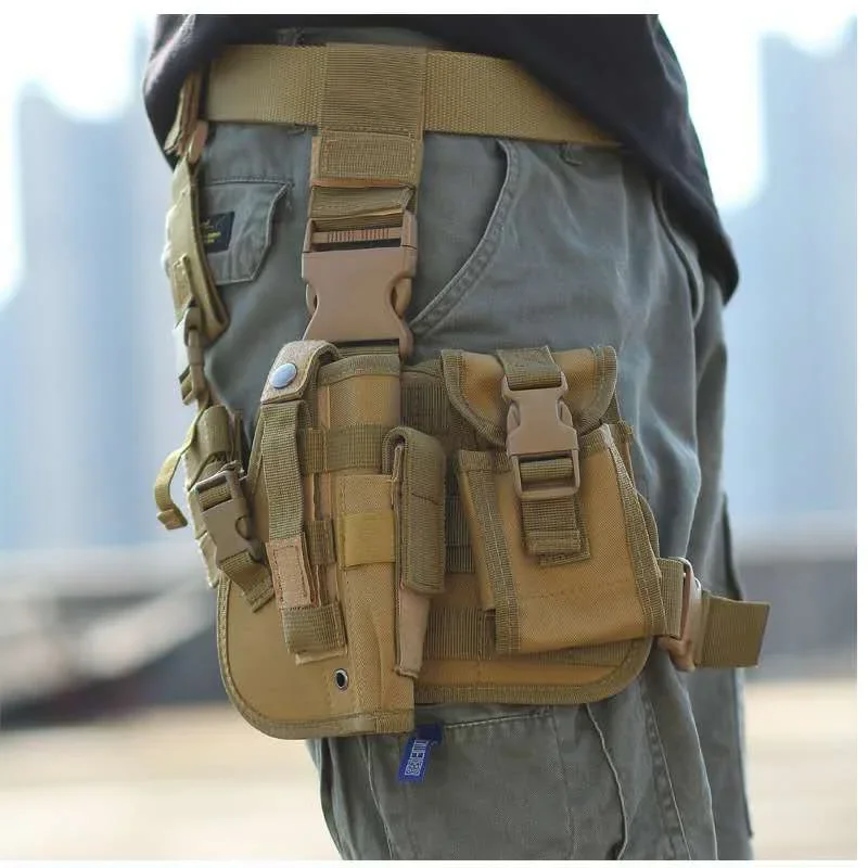 Coldre tático militar para arma, bolsa camuflada do exército, equipamento de caça ao ar livre, equipamento de caça