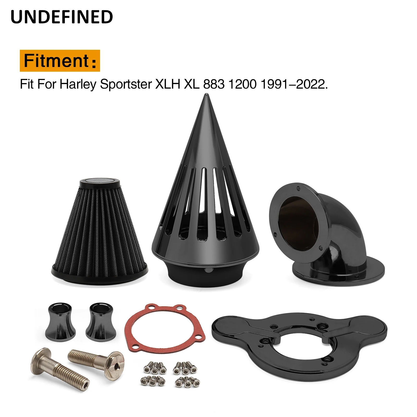 Motorcycle Parts Spike Air Cleaner Intake Air Filter System Kits For Harley Sportster XLH XL 883 1200 Iron Forty-Eight 1991-2022