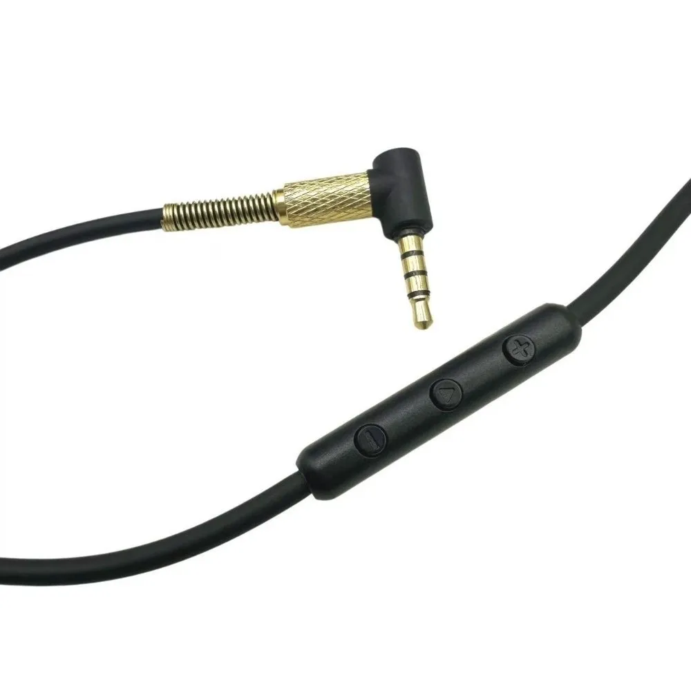 Coiled Headphone Replacement Cable Built-In Microphone Headphone Audio Cord for Marshall Monitor/Major II 2/Major III 3/Mid BT