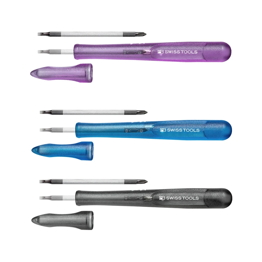 PB SWISS Insider Pen Mini cacciavite manico sottile con punta a doppia testa PB 53 per viti scanalate e Phillips PB 168 00 Series