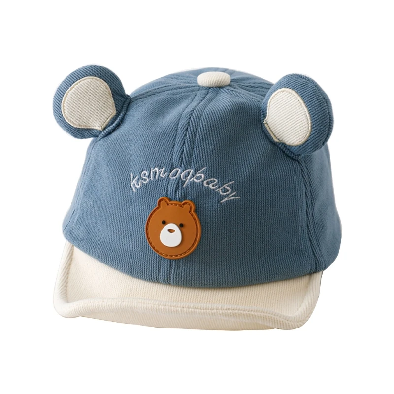 

Baby Girl Boys Baseball Cartoon Bear Hat Sunscreen for Outdoor Wear