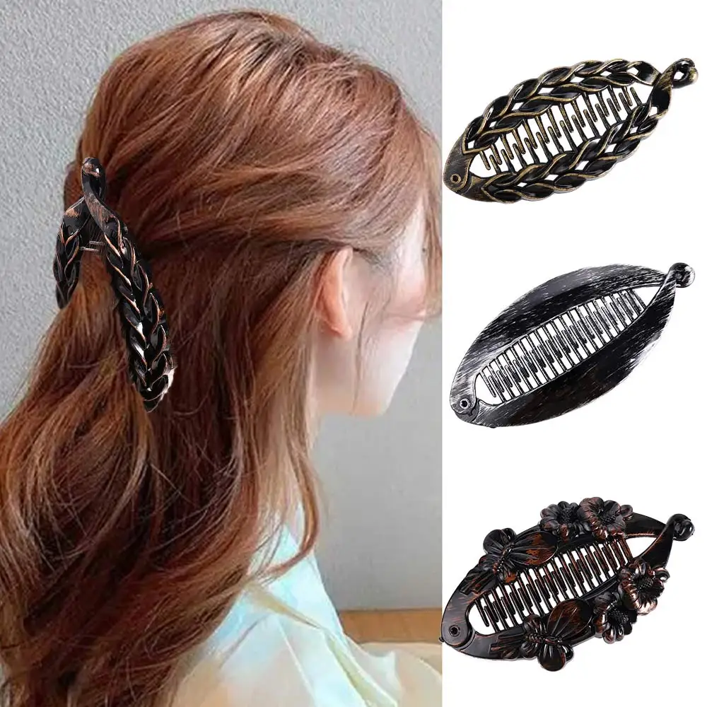 Fish Shape Hair Claw Clips Fashion Colorful Fish Shape Banana Clips Barrette Hairpins Hair Accessories For Women