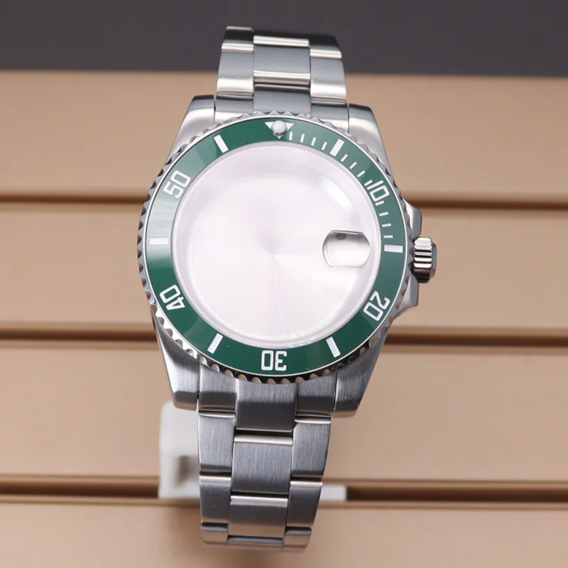 Custodie per orologi da uomo 40mm Bracciale da 20mm per NH35 NH36 NH34NH38 4R36 Eta2824 Miyota8215 YACHT SUB Cassa per orologi impermeabile Fibbia scorrevole