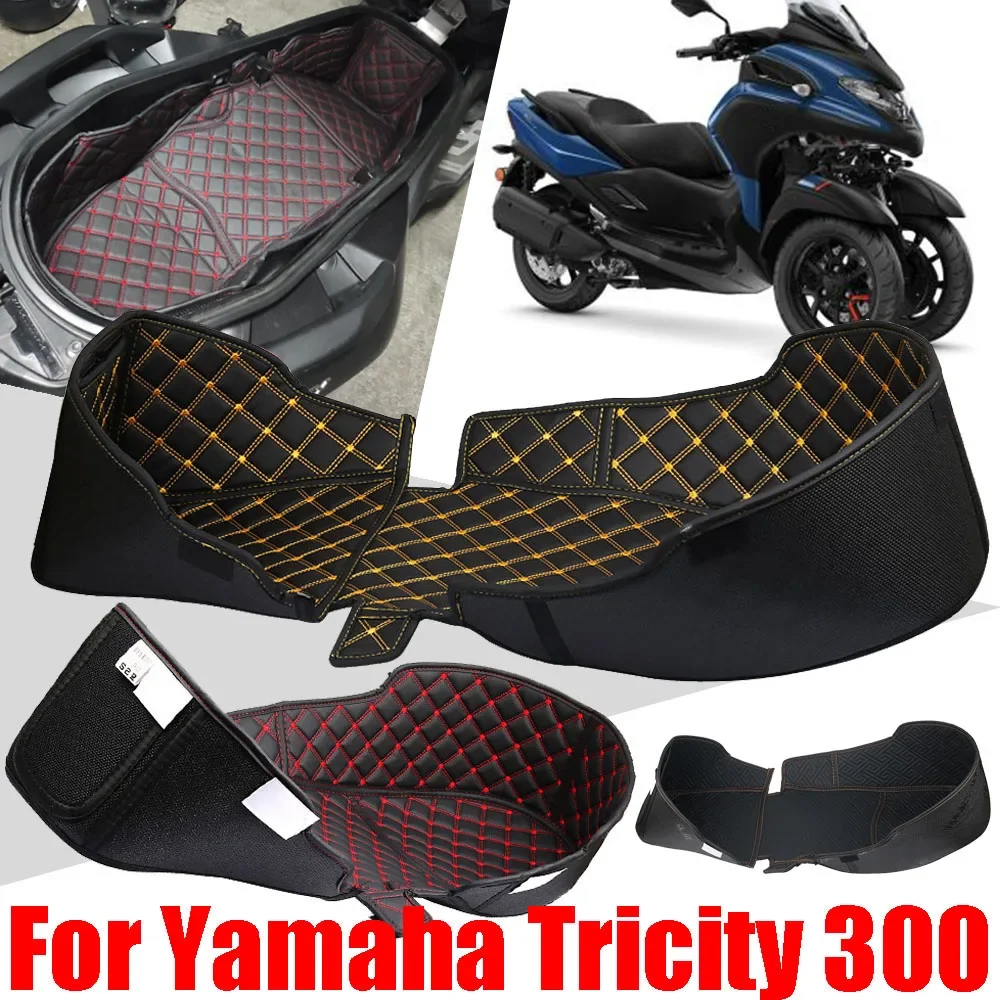 For Yamaha TRICITY 300 TRICITY300 Motorcycle Accessories Seat Storage Box Inner Pad Cargo Luggage Trunk Liner Protector Parts