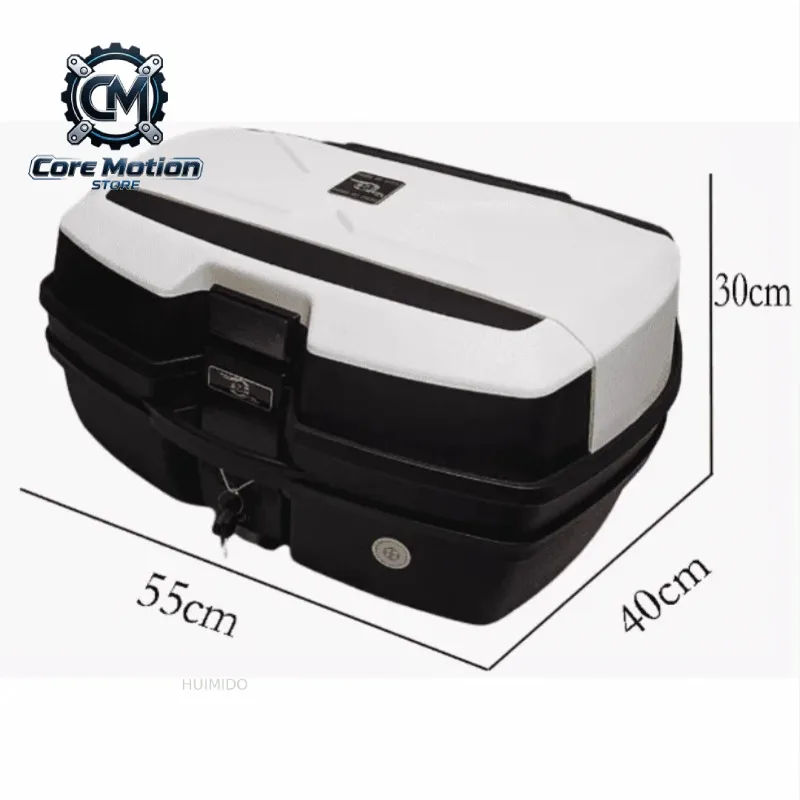 Motorcycle Luggage Box Large Quick-release General Electric Vehicle Trunk Storage Toolbox 47L