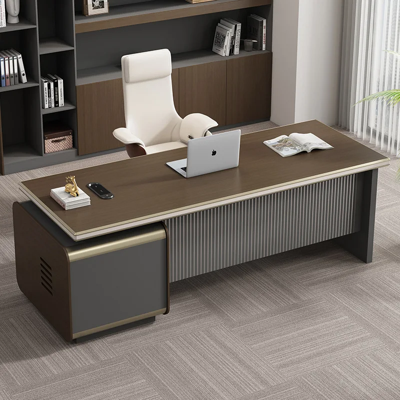 Boss office desk and chair combination simple modern president desk large supervisor manager light luxury furniture