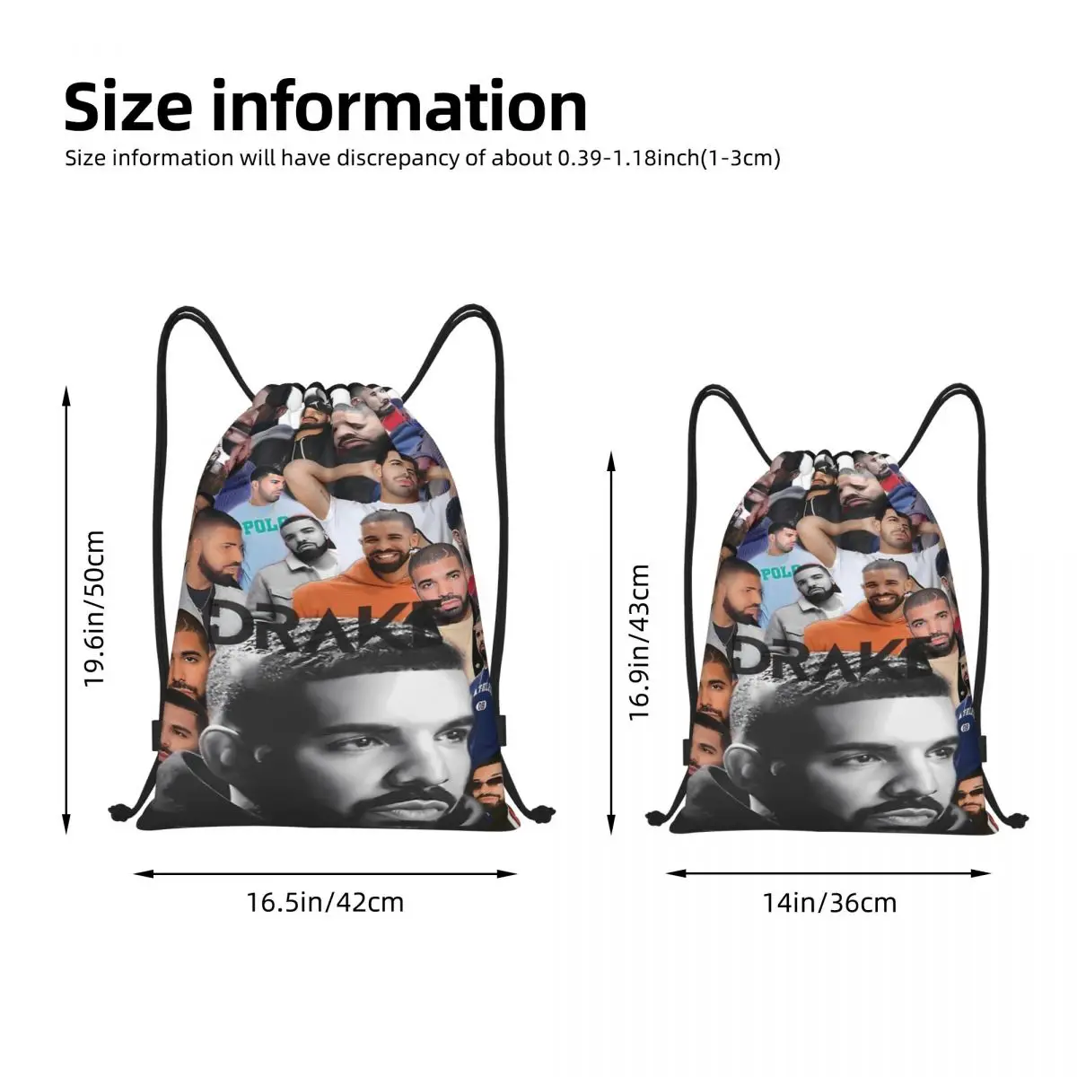 Certified Lover Boy Tour 2023 Drawstring Backpack Sports Gym Sackpack Music Drake Vintage String Bag for Running