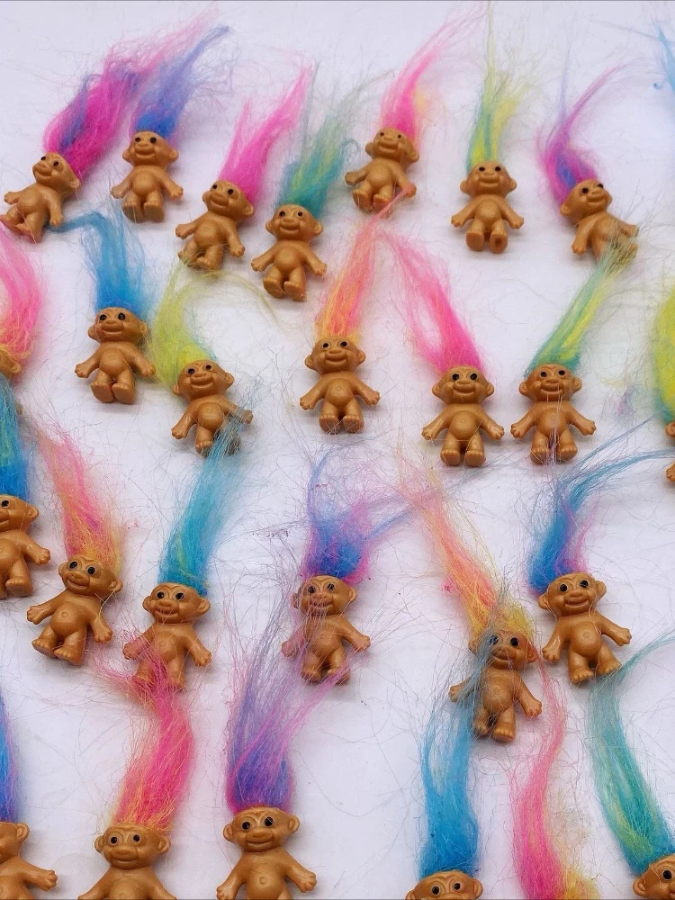 Troll Dolls, Vintage Trolls Lucky Doll Figures, Chromatische schattige schattige kleine jongenscollectie, feestartikelen, Kerstmis, Halloween - afbeelding 2