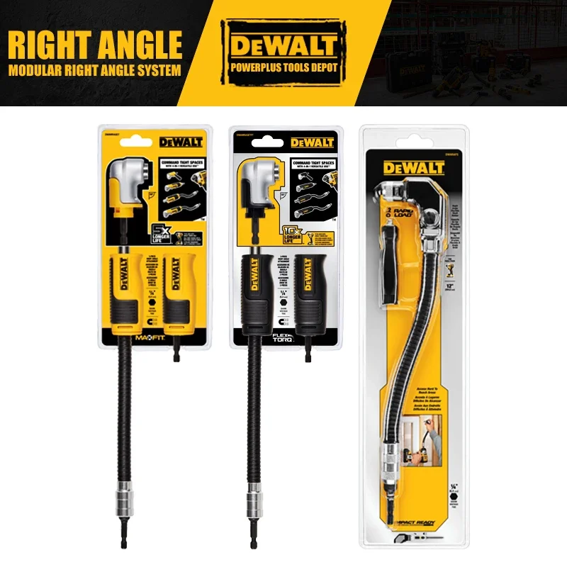 

DEWALT DWAMRASET DWAMRASETFT FLEXTORQ MAX FIT Modular Right Angle System DWARAFS-Z Right Angle Impact Flex Shaft Accessories