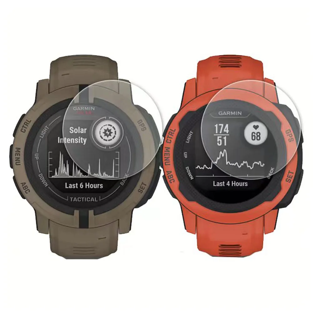 BEHUA 2 قطعة الزجاج المقسى حامي الشاشة فيلم ل غارمين غريزة 2 2S الرياضة Smartwatch سوار واقية الأفلام غطاء واضح