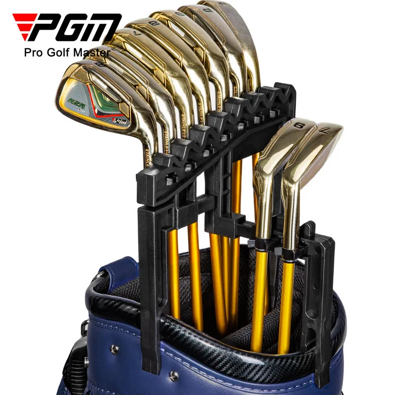 PGM Golf Clubs Fixture Accommodate 9 Iron Holder Reduce Pole Head Collisions Adjustable Width Training Aids ZJ018