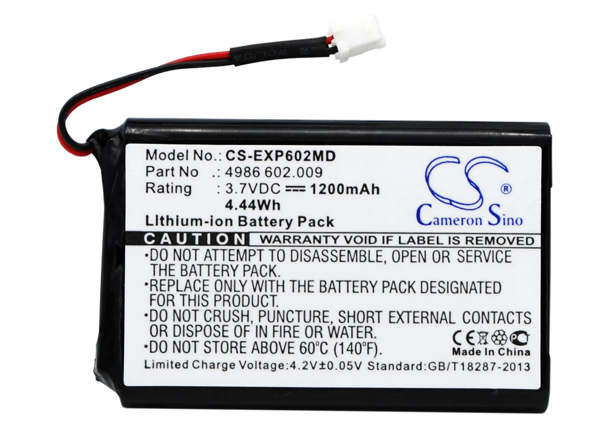 Replacement Battery for Eppendorf  Multipette E3, Multipette E3x, Repeater E3, Repeater E3x, Stream, Xstream