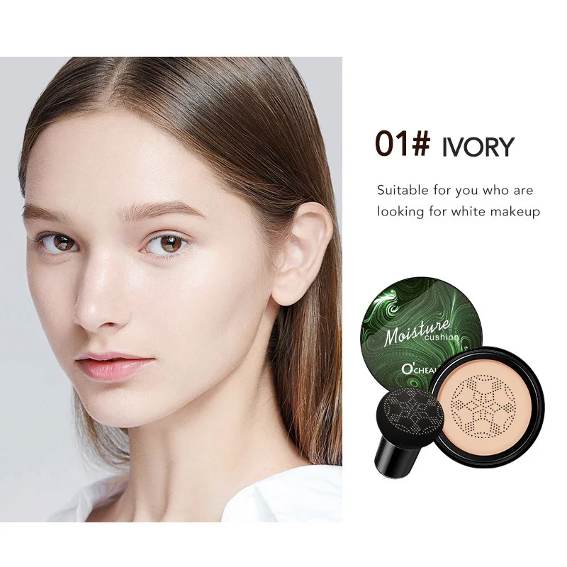 Women Makeup Foundation Mushroom Head Air Cushion Moisturiz Concealer Waterproof BB Cream Brighten Long Lasting Beauty Cosmetics