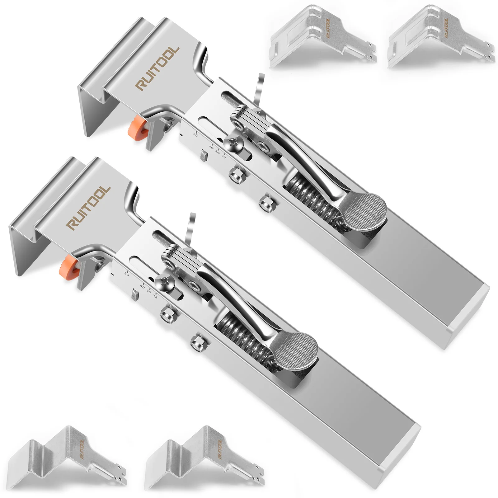 2PCS Adjustable Drawer Fixing Clamp Drawer Front Installation Clamps One Touch Fixed Cabinet for Installing Cabinets and Drawers