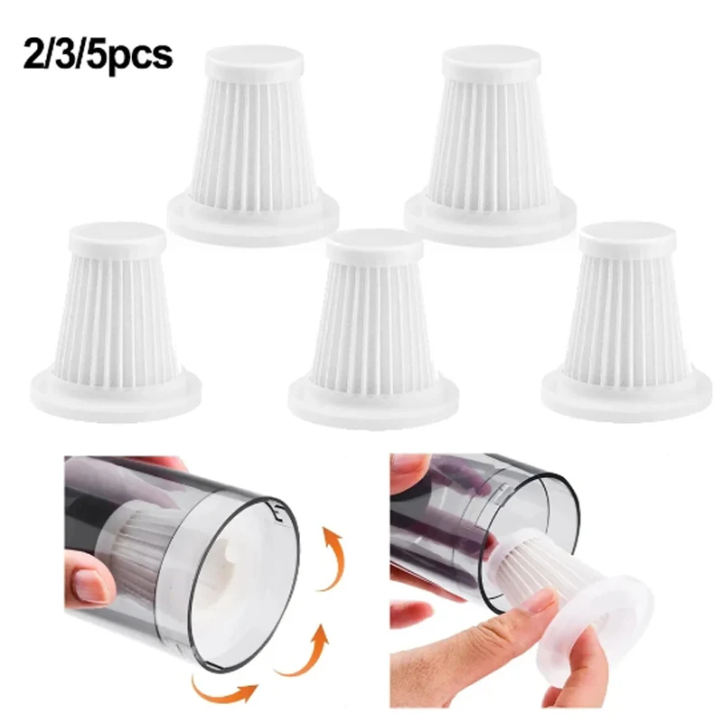 2/3/5pc Filtes For Car Vacuum Cleaner Replace Accessories Filters Vacuum Cleaners Replacement Filter Vacuum Cleaner Filter