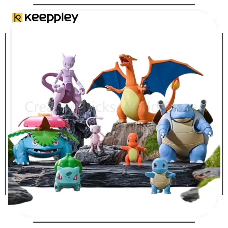 Original Keeppley Let's Go on an Adventure Pokémon Bausteine Interaktives Spielzeug Kindergeburtstagsgeschenk Heimdekoration