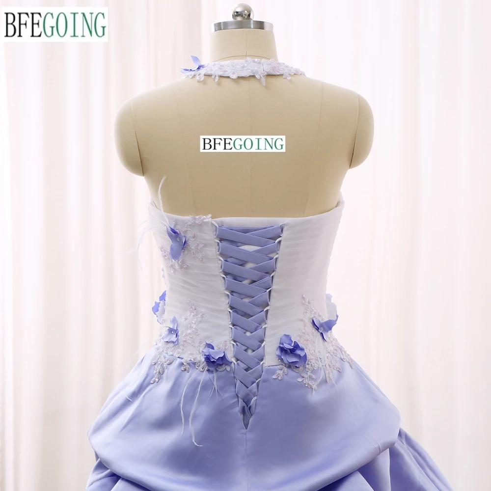 Robe de Mariée Trapèze en Satin et Tulle, Longueur au Sol, avec Traîne Chapelle Personnalisée, pour Femme