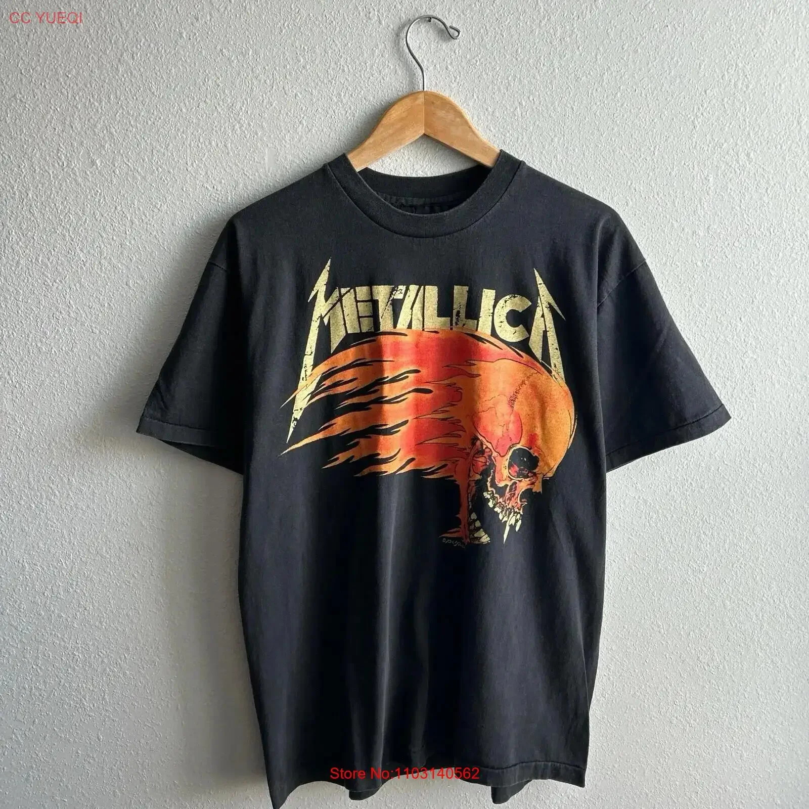 

Vintage 1994 Summer Reprint Black T Shirt Rare Large HOT TREND vintage Washed Comfortable streetwear Stretched Stylish