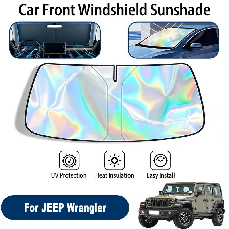 

Windshield Sun Shade For JEEP Wrangler Foldable UV Reflective Front Window Sun Protection Cover Accessories