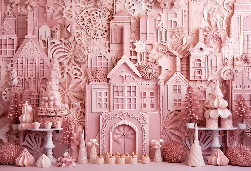 Mehofond พื้นหลังสำหรับถ่ายภาพฤดูหนาวบ้านขนมปังขิงต้นคริสต์มาสวันเกิดสำหรับเด็กฉากหลังถ่ายภาพบุคคลสตูดิโอถ่ายภาพ