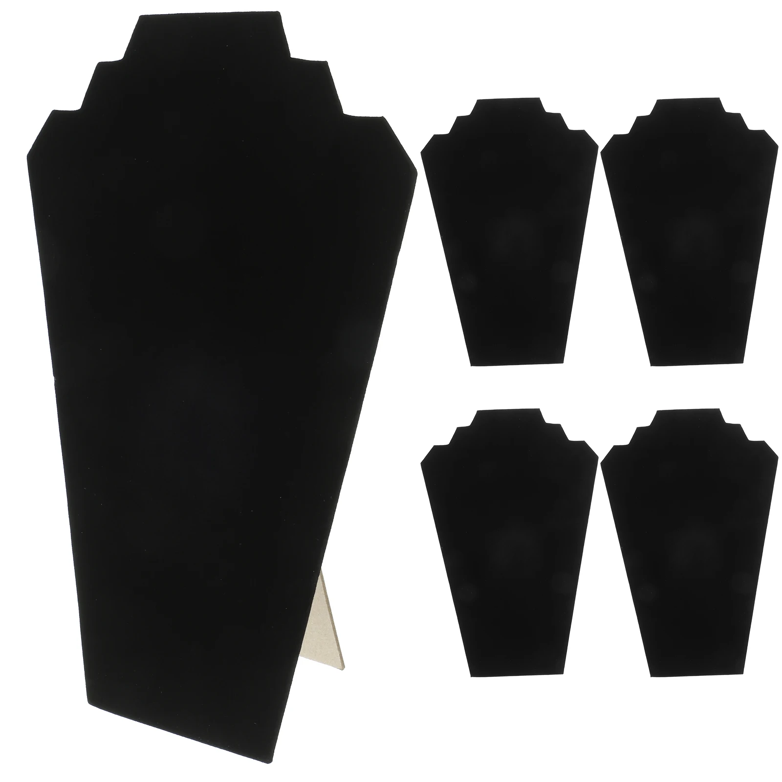 

5PCS Necklace Bust Cards ganizer Jewelry Jewelry Showcase Rack Display For Selling Large Size Home Store