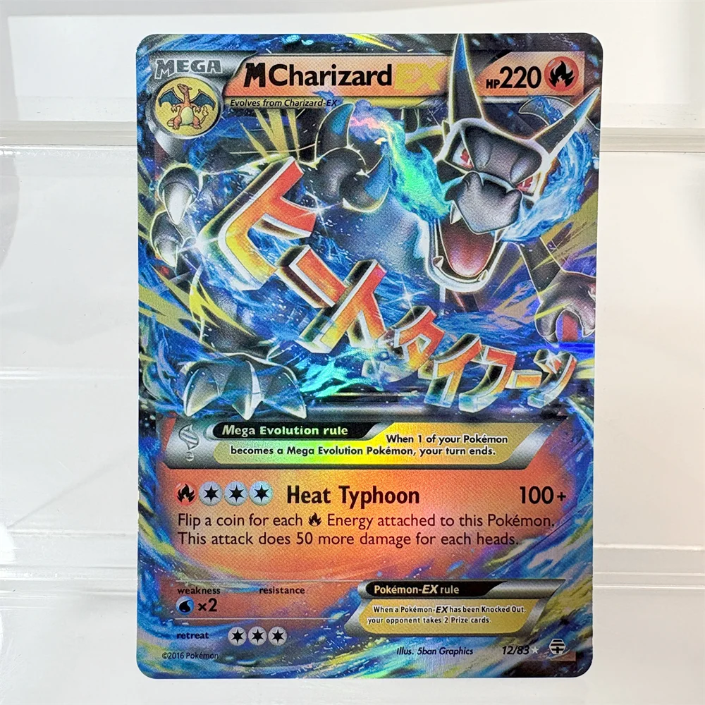 PKM – carte proxy rare holographique Mewtwo Vstar Charizard EX Mallow & Lana Tornadus, Collection de loisirs, bataille, le meilleur cadeau