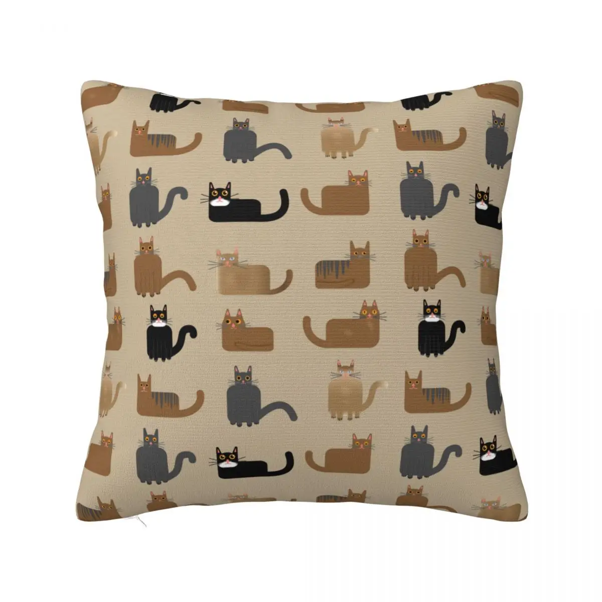 Various Forms Of Cute Cat Patterns Pillowcase Printed Polyester Cushion Cover Decor Pillow Case Cover Home Dropshipping 45*45cm