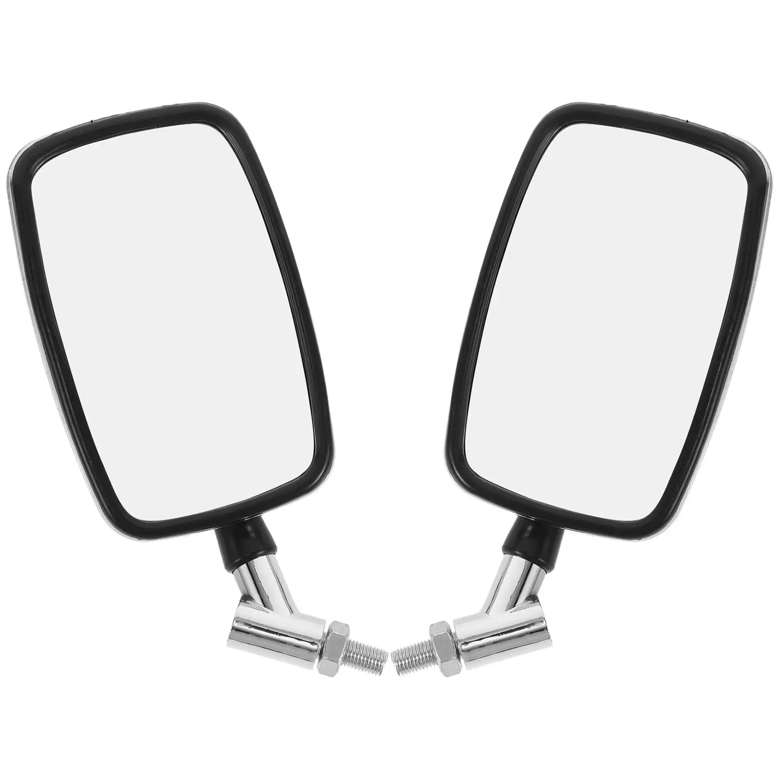 

1 Pair Wide View Motorcycle Rear Mirrors Square Design Durable Shock Resistant Electric Scooter Accessories