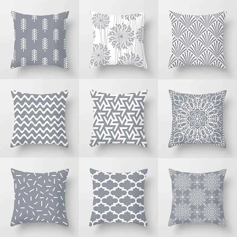 Luxury Home Decor Pillowcase Living Room Sofa Cushion Cover Dandelion Pattern Decorative Pillowcase