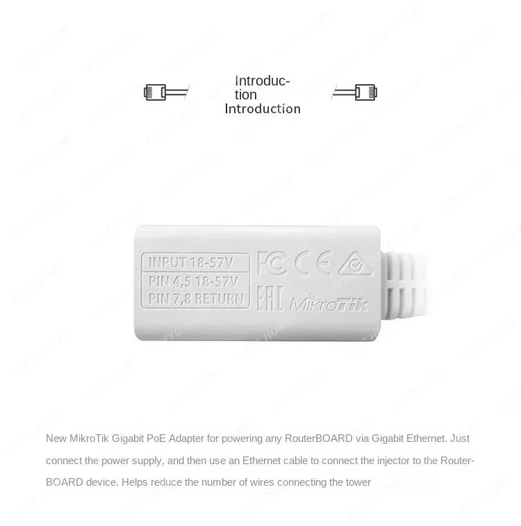 Mikrotik Rbgpoe Gigabit Poe Connector