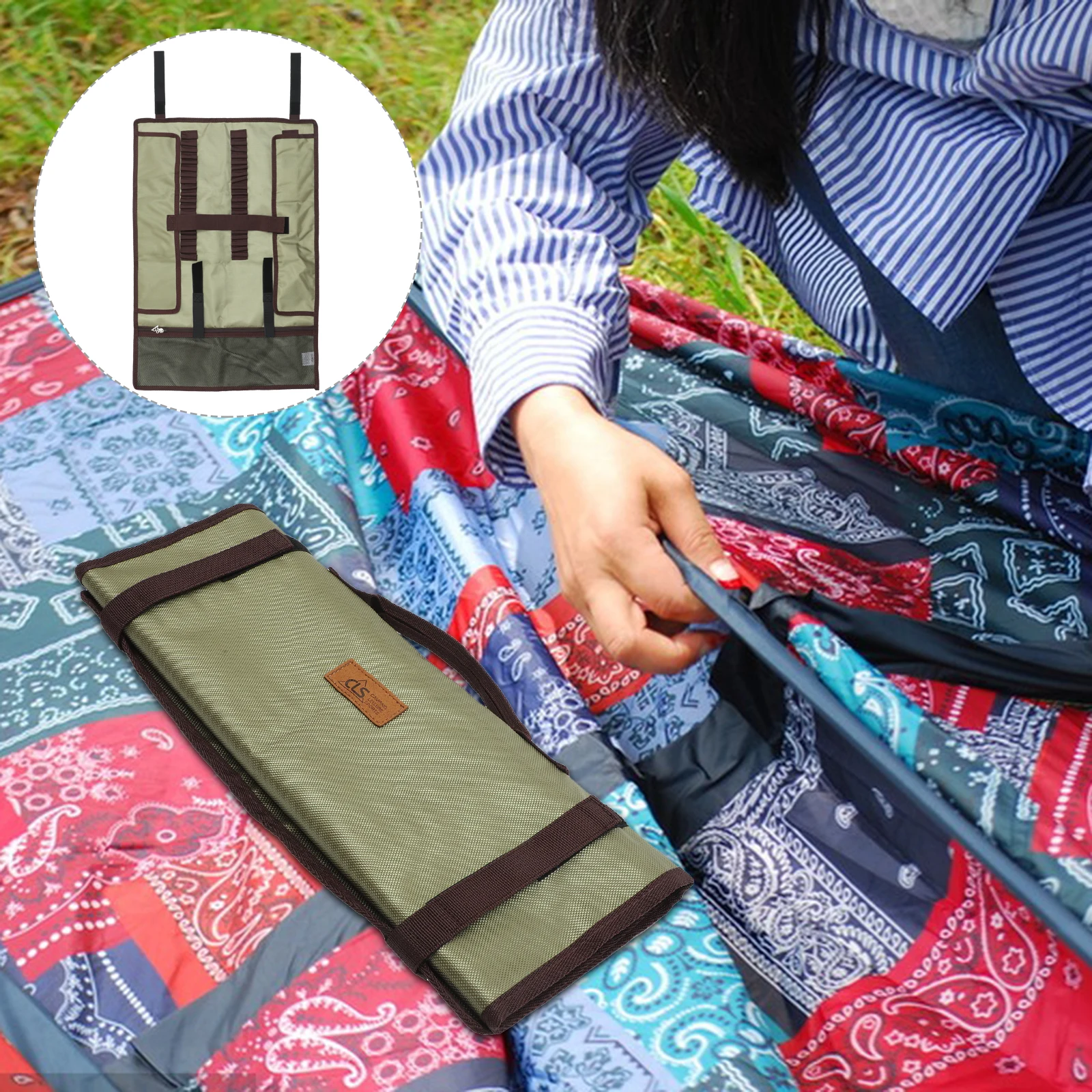 

Tent Mast Hammer Storage Bag Ground Nail Camping Equipment Bags Tents Poles Accessories Stake Pvc Stakes