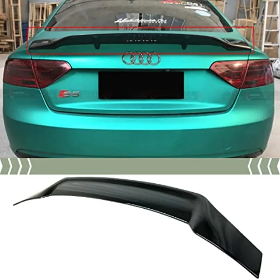

Глянцевый черный задний спойлер HIGHKICK Duckbill для Audi B8 A5 S5 20092017 годов, высокопроизводительный аэродинамический дизайн, улучшает автомобиль