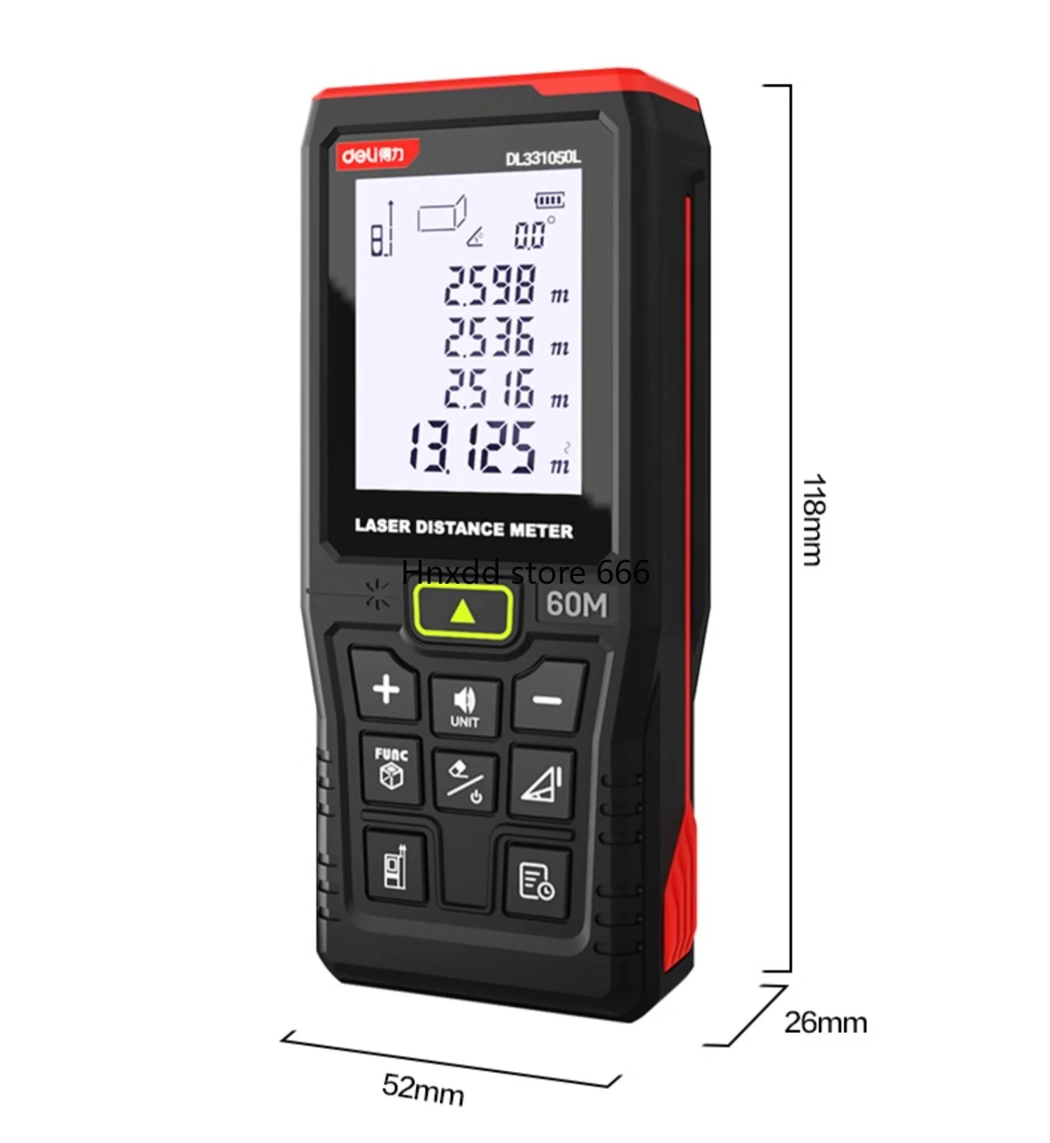 Handheld laser ruler electronic measuring instrument high-precision measuring ruler measuring room distance artifact