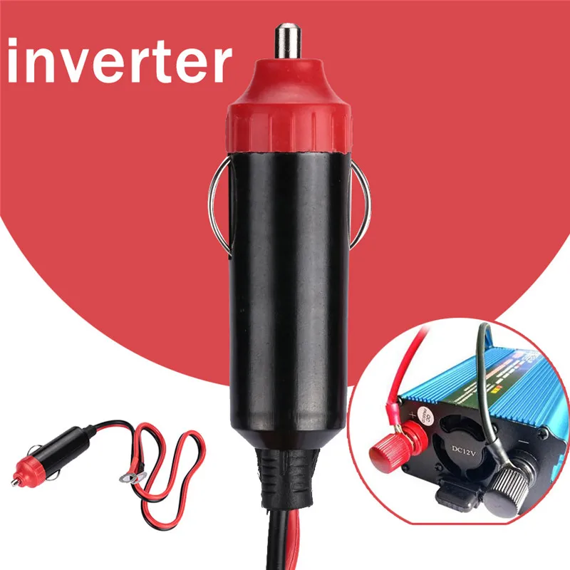 50CM 12V To 220V  Wire Cigarette Lighter Plug Cable Adapter Cord Plug Power Inverter Portable Power Supply Car Accessories