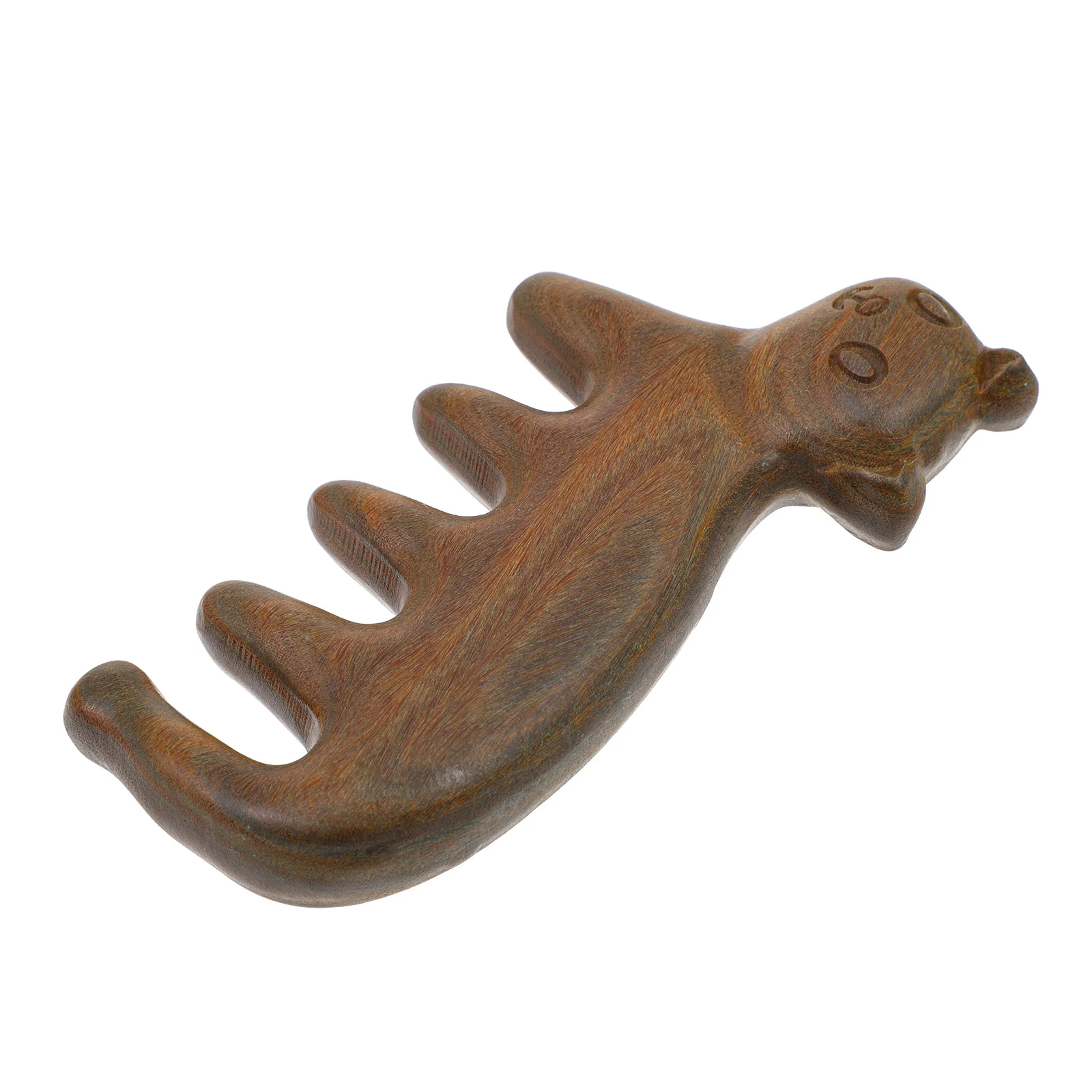 

Зеленая сандаловая расческа, инструмент для массажа головы, снятие стресса, массажер для кожи головы, эргономичные деревянные расчески для акупунктурных точек с широкими зубьями для тела